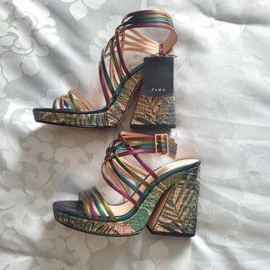 Colorful Zara sandals